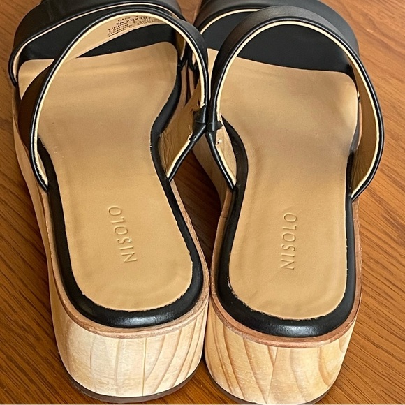 Nisolo Ellie All-Day Leather Clog Black Size 7.5 - Picture 13 of 16